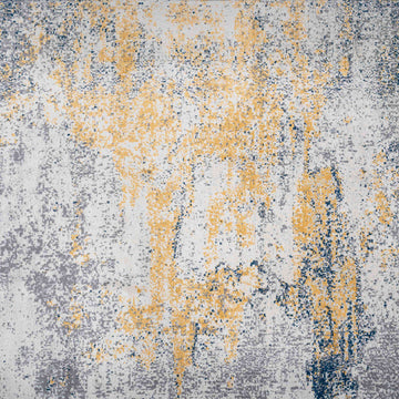 Distressed Ochre Yellow Pastel Soft Hall Runner Rug