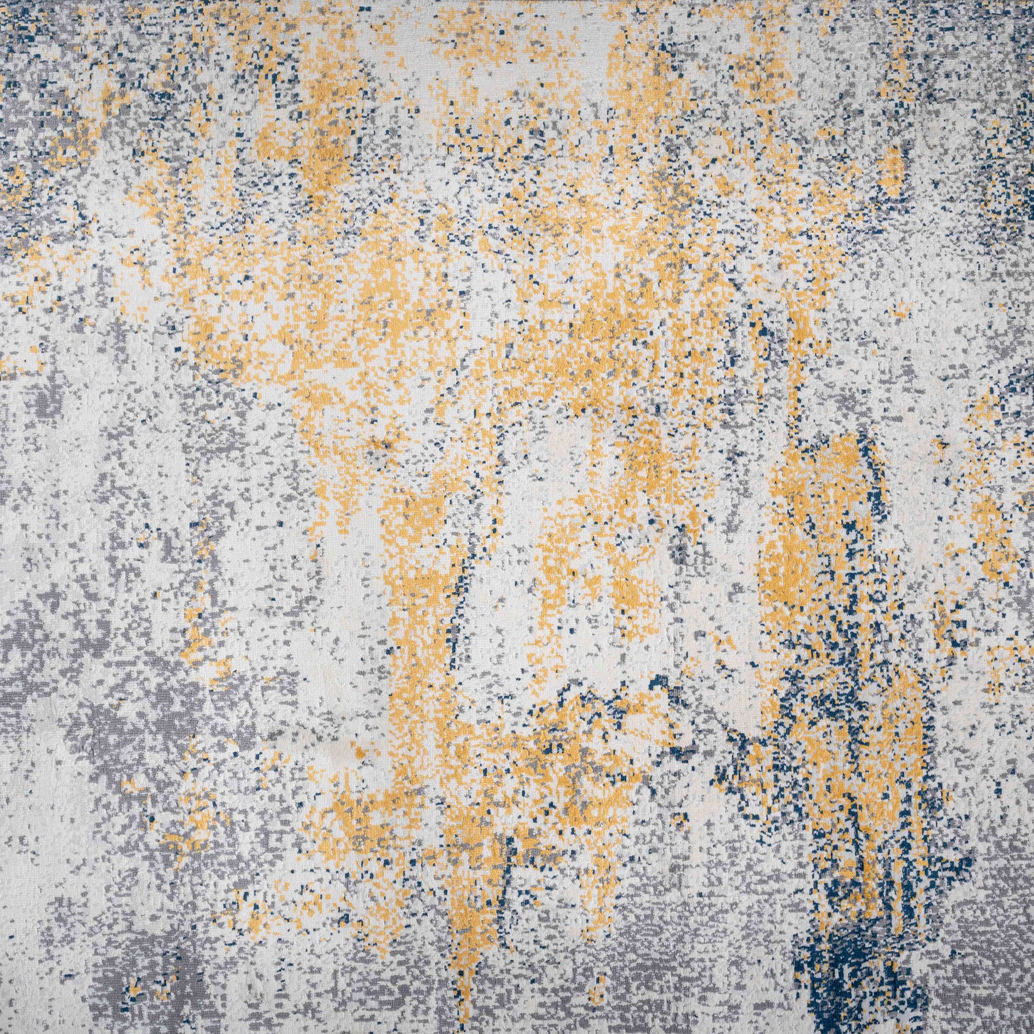 Distressed Ochre Yellow Pastel Soft Hall Runner Rug