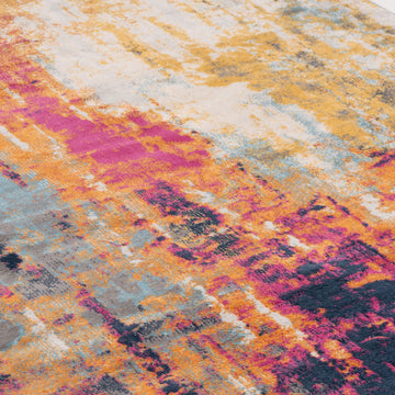 Colourful Paint Abstract Area Rug