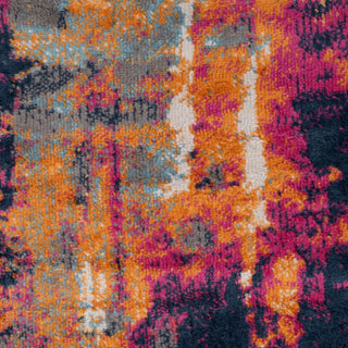 Colourful Paint Abstract Runner Rug