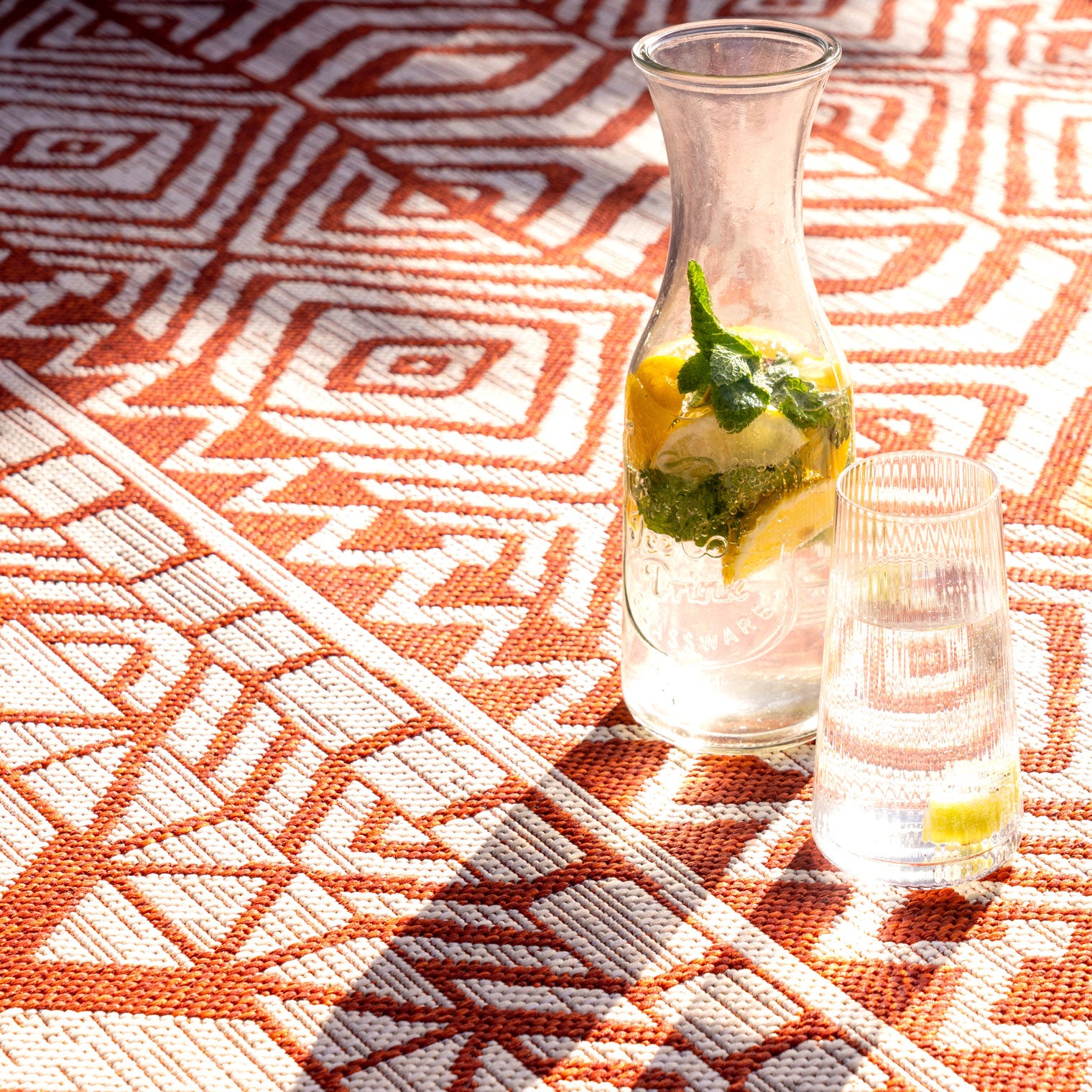 Dark Terra Flatweave Indoor Outdoor Rug - Ruskin