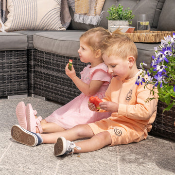 Neutral Trellis Outdoor Rug - Mahoni