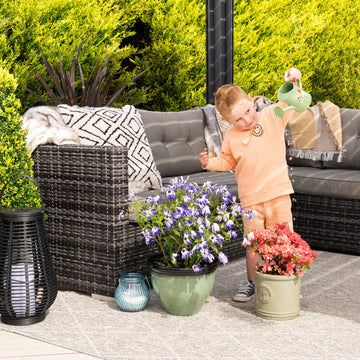 Neutral Trellis Outdoor Rug - Mahoni