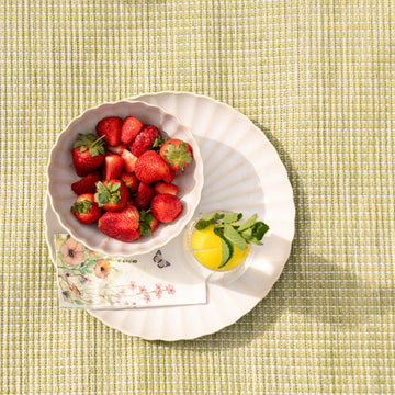 Olive Green Mottled Outdoor Rug