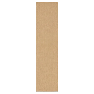 Natural Border Rustic Jute Hallway Runner Rug