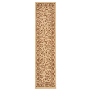 Traditional Cream Motif Runner Rug