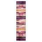 Soft Washable Pink Modern Art Runner - Festival