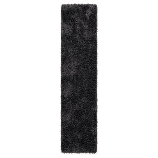 Soft Everyday Charcoal Shaggy Runner Rug