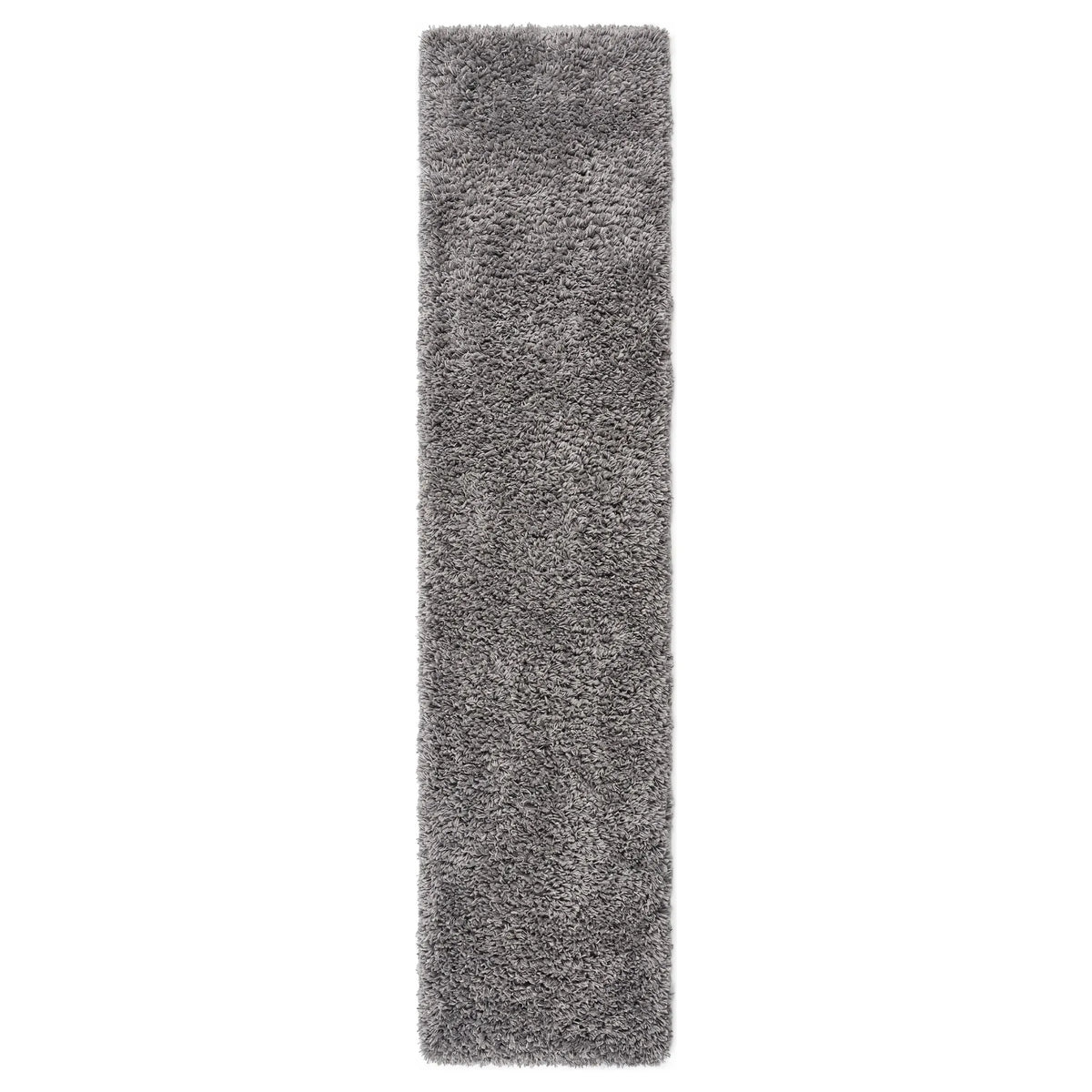 Soft Everyday Grey Shaggy Runner Rug
