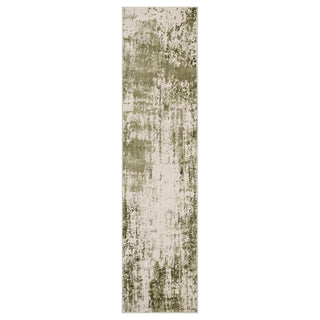 Sage Green Abstract Runner Rug - Bella