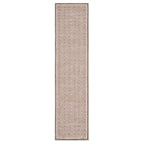 Washable Beige Berber Jute Style Runner - Lula