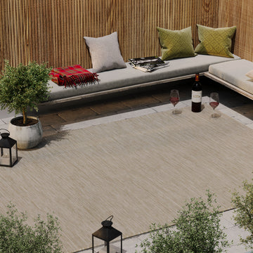 Mottled Jute Tone Outdoor Rug - Patio