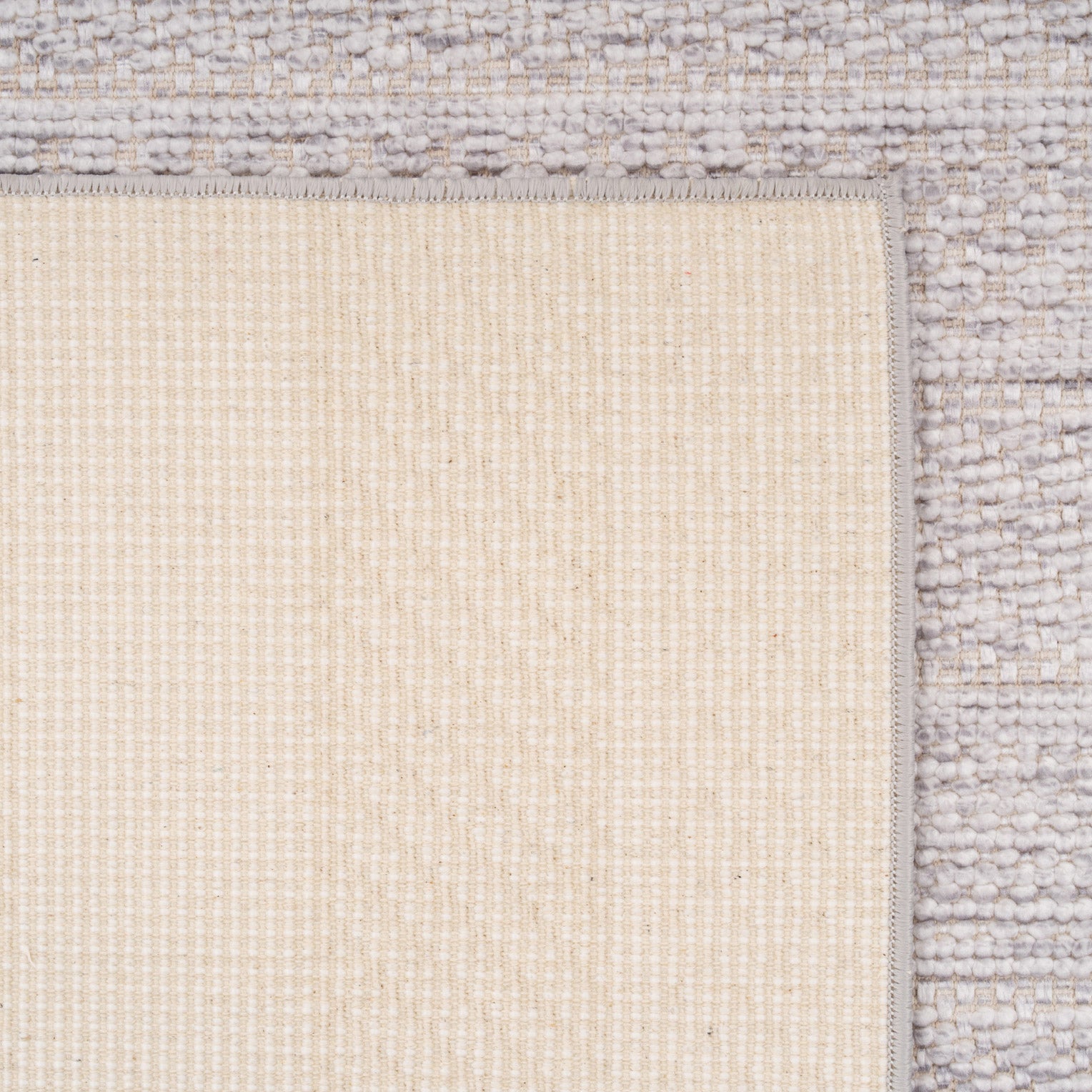 Washable Grey Bobbled Scandi Runner - Evie