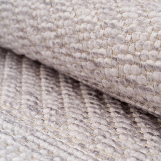 Washable Grey Bobbled Scandi Rug - Evie