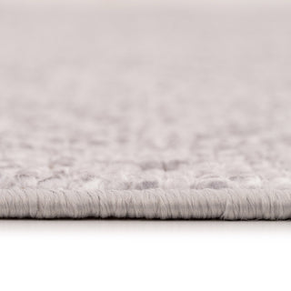 Washable Grey Bobbled Scandi Rug - Evie