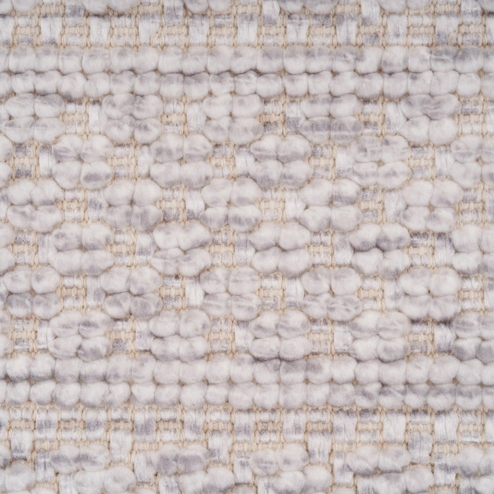 Washable Grey Bobbled Scandi Runner - Evie