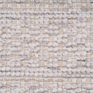 Washable Grey Bobbled Scandi Rug - Evie