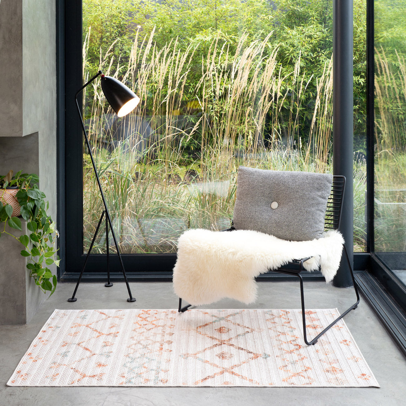 Washable Bobbled Terra Berber Rug - Grace
