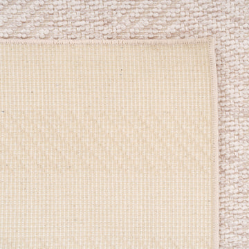 Washable Bobbled Beige Chevron Runner - Kate