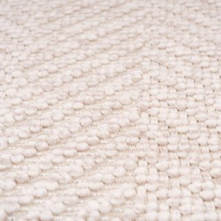 Washable Bobbled Beige Chevron Runner - Kate