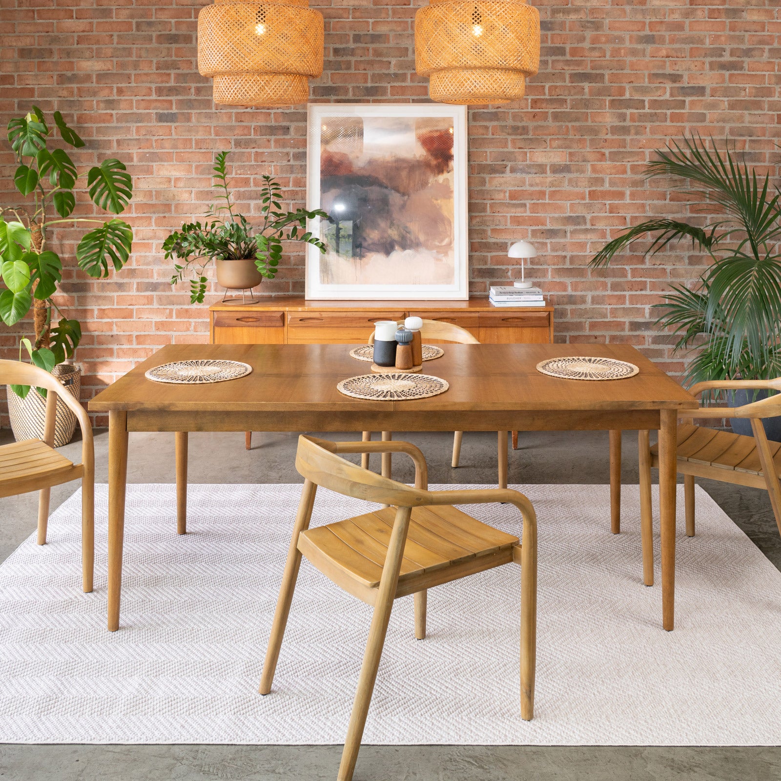 Washable Bobbled Beige Chevron Rug - Kate