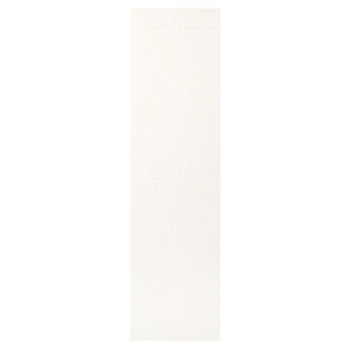 Washable Bobbled Cream Diamond Runner - Leah