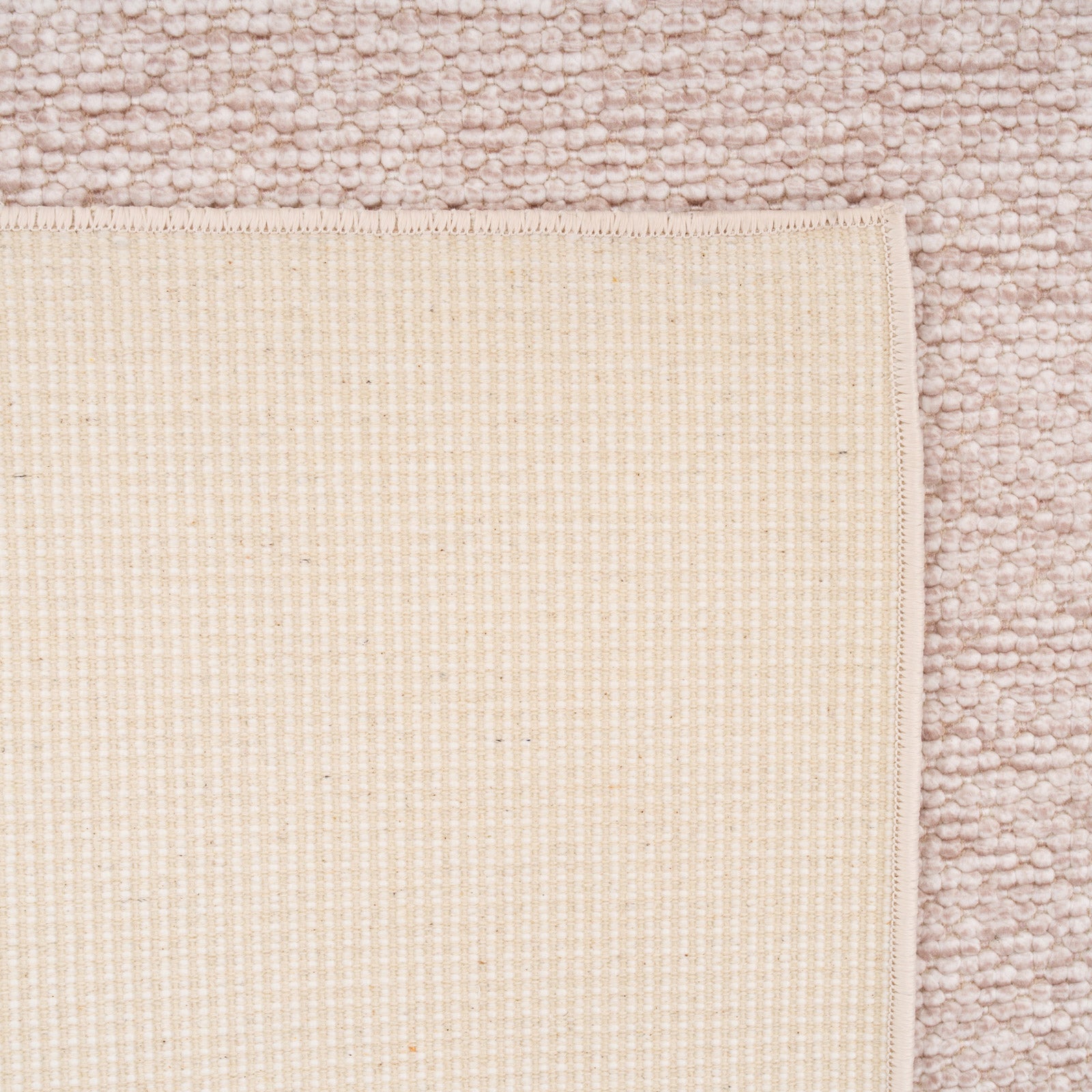 Washable Bobbled Beige Chic Rug - Lucy
