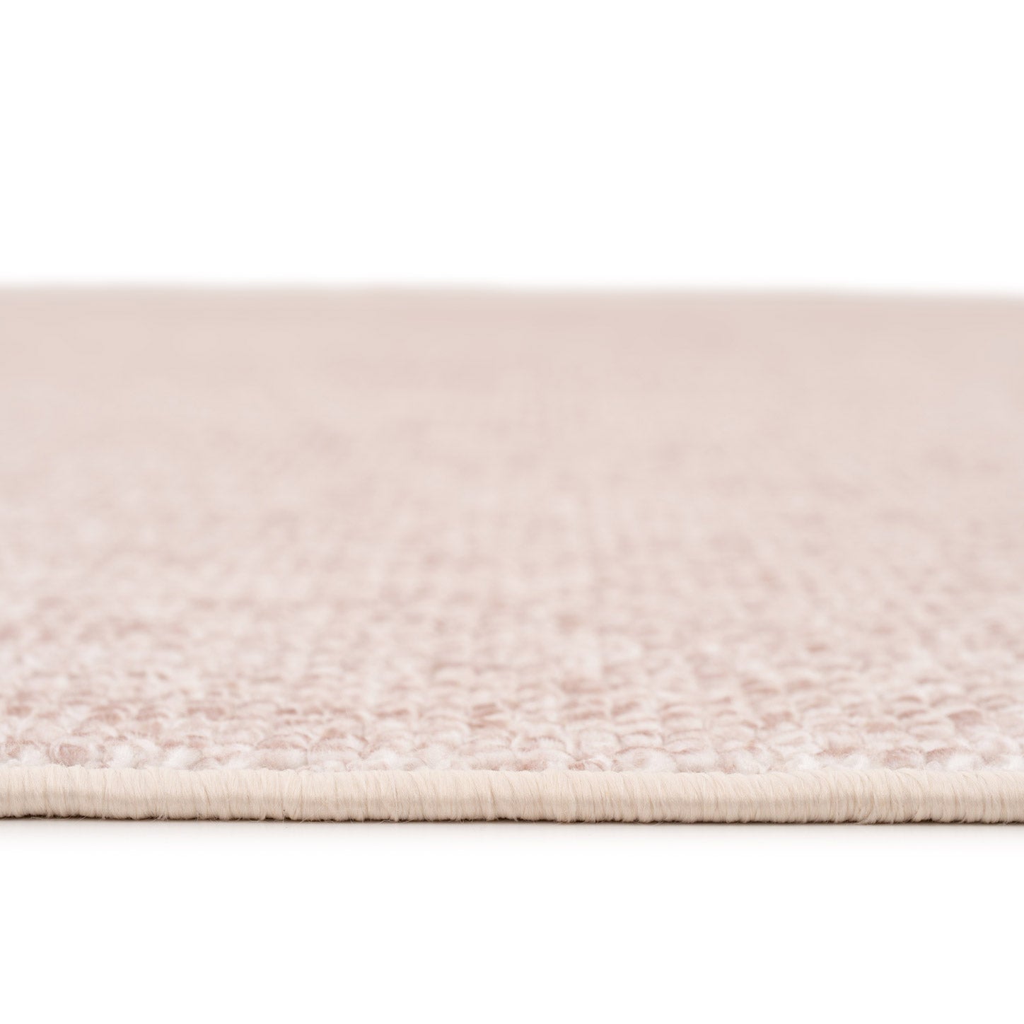Washable Bobbled Beige Chic Rug - Lucy