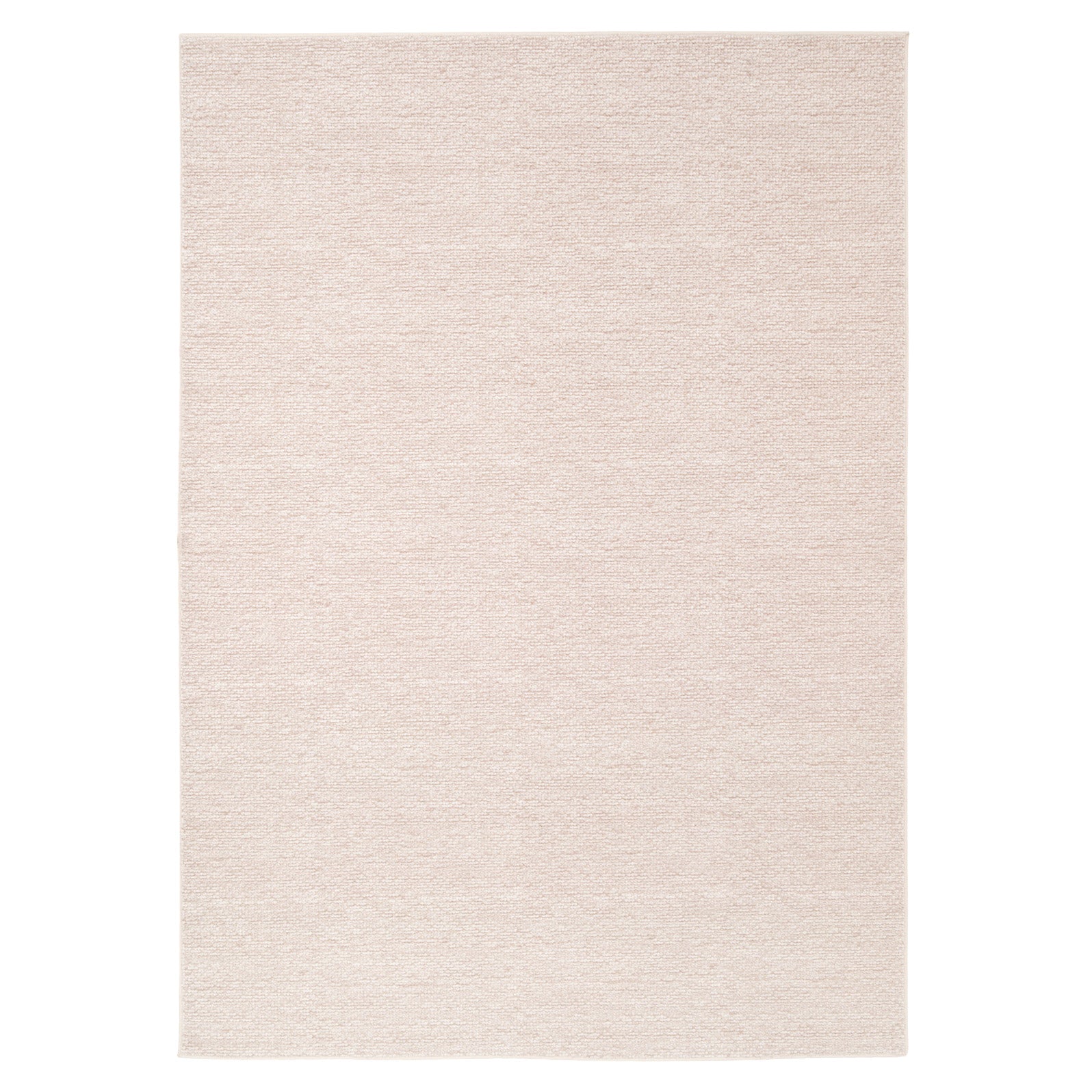 Washable Bobbled Beige Chic Rug - Lucy