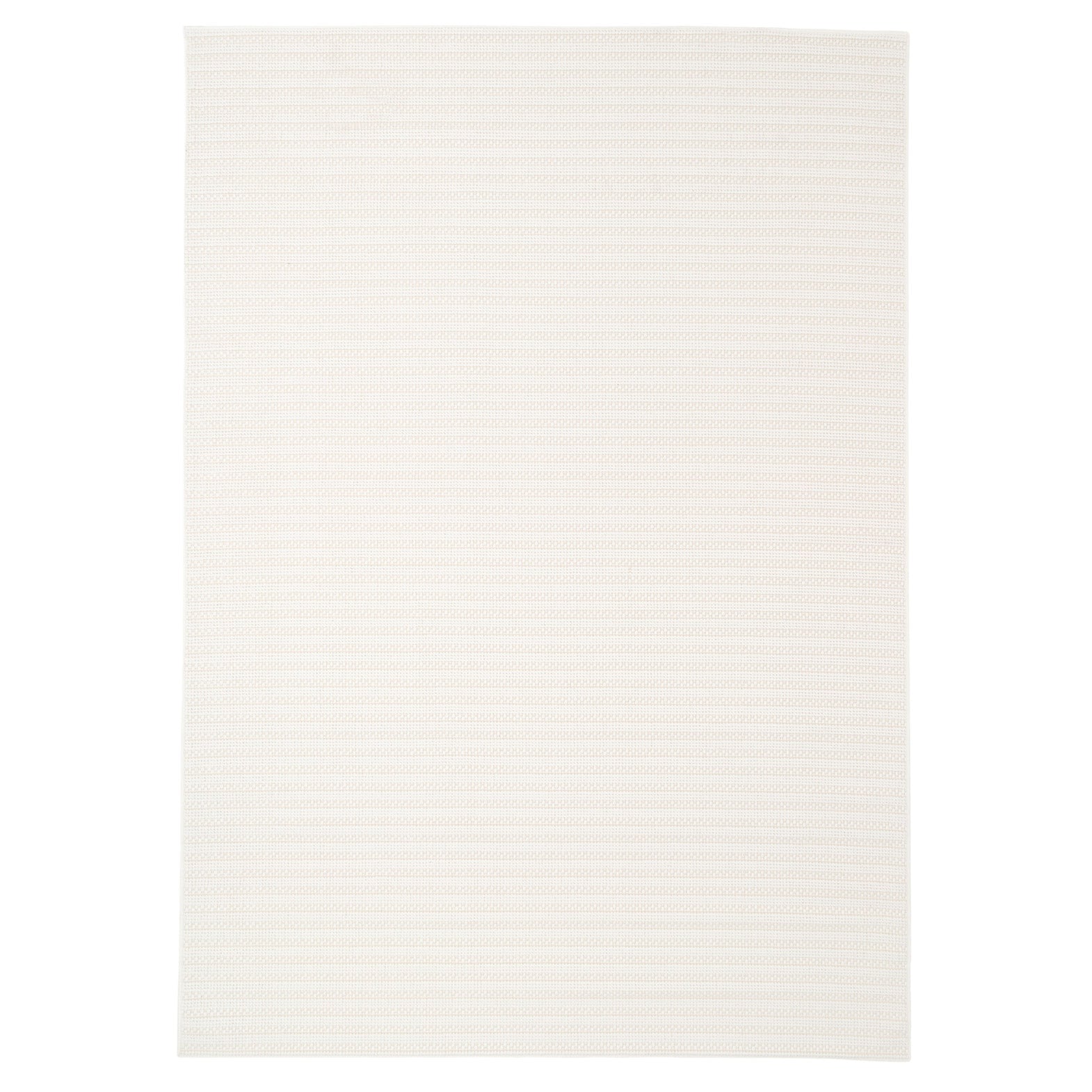 Washable Bobbled Cream Scandi Rug - Olivia