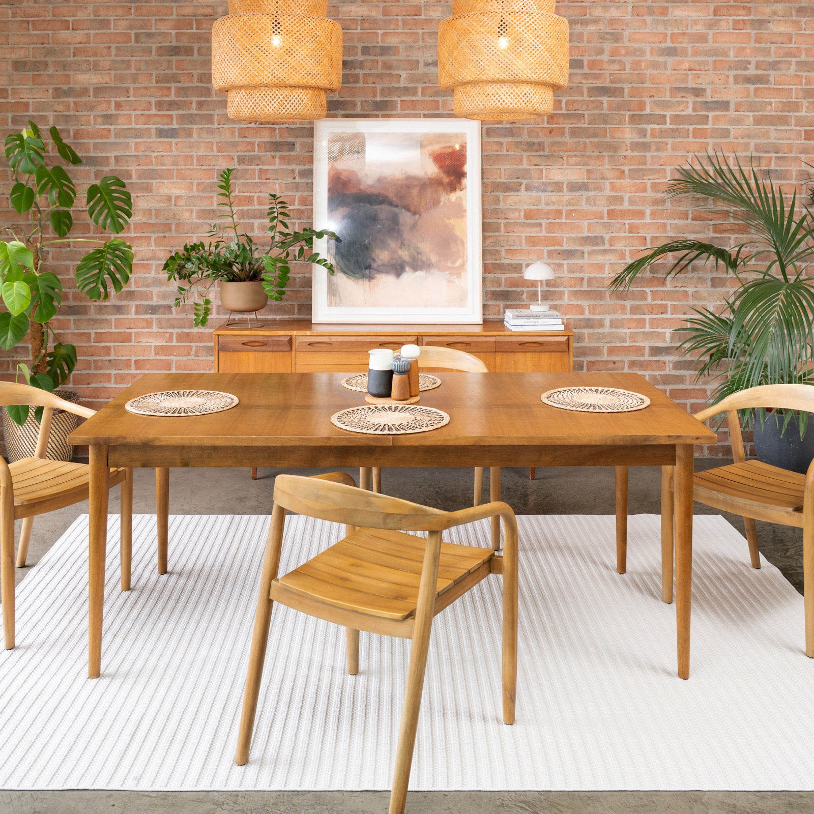 Washable Bobbled Cream Scandi Rug - Olivia