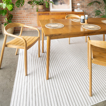 Washable Bobbled Cream Scandi Rug - Olivia