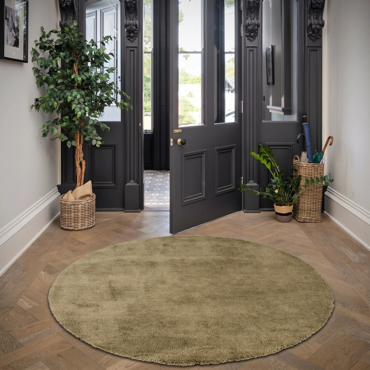Premium Sage Green Shaggy Rug - Sage