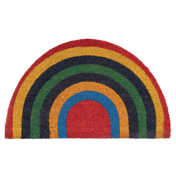 Rainbow Half Moon Coir Entrance Doormat