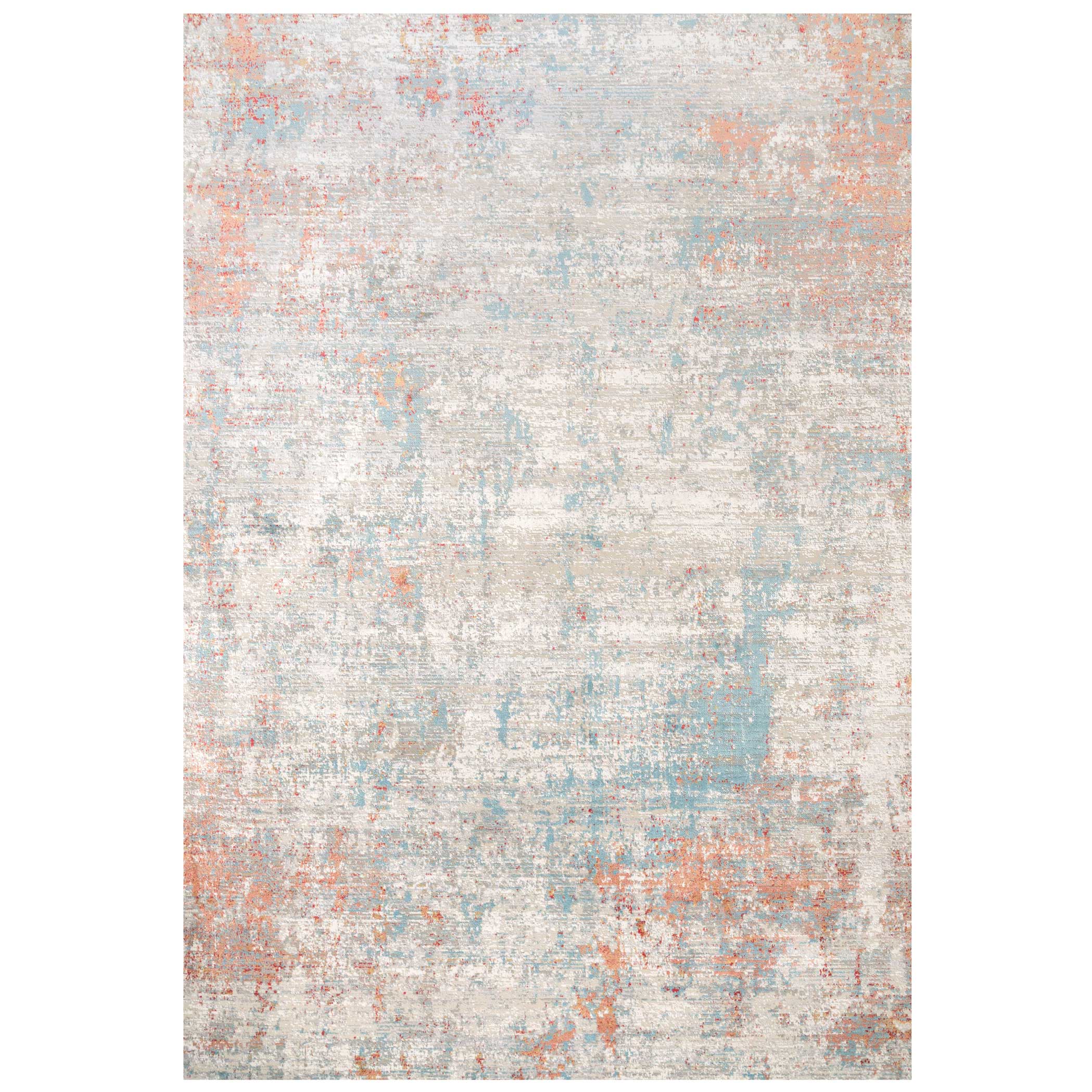 Blue Terracotta Abstract Canvas Area Rug - Rebel | Living Room Rugs ...