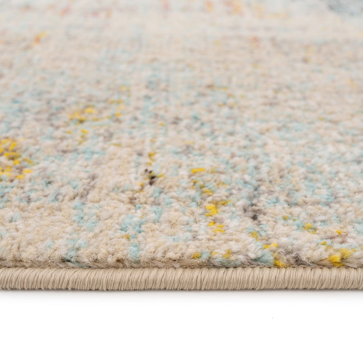 Blue Chevron Area Rug - Agatha