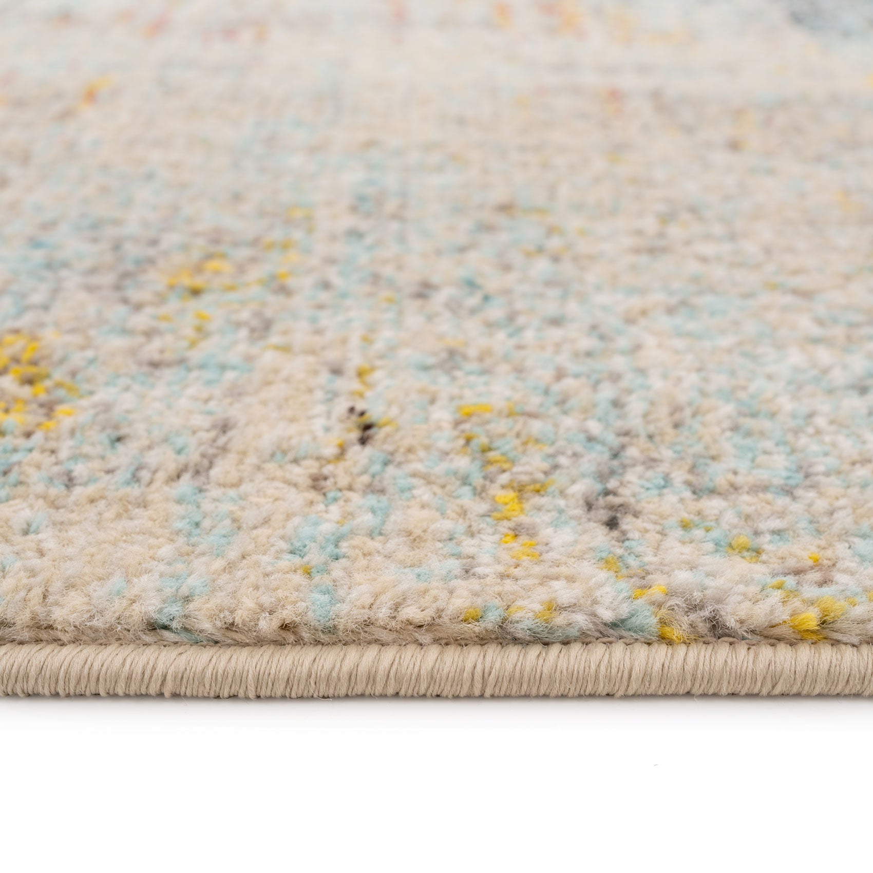 Blue Chevron Area Rug - Agatha