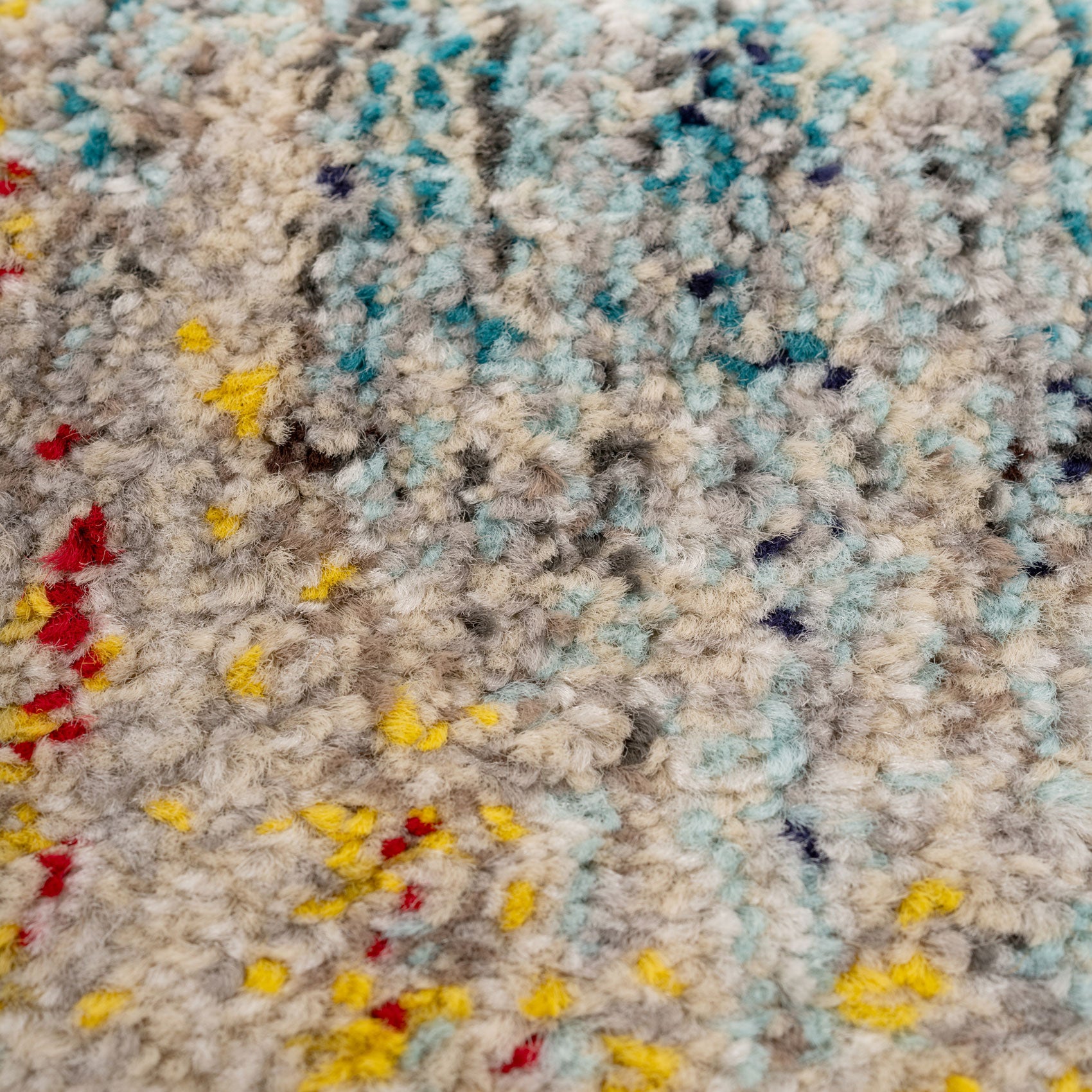 Blue Chevron Area Rug - Agatha