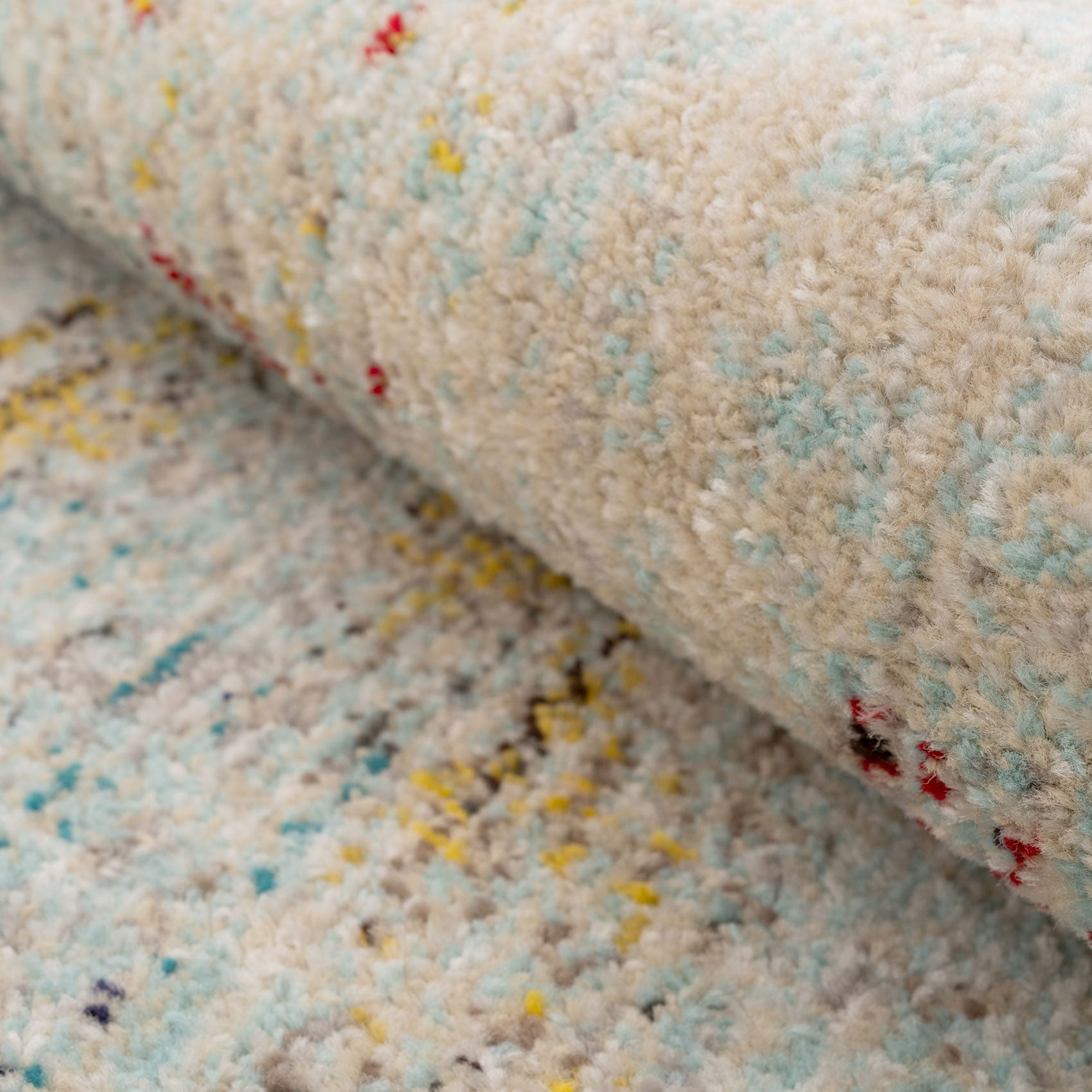 Blue Chevron Area Rug - Agatha