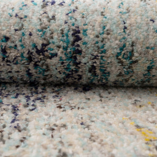 Blue Chevron Area Rug - Agatha