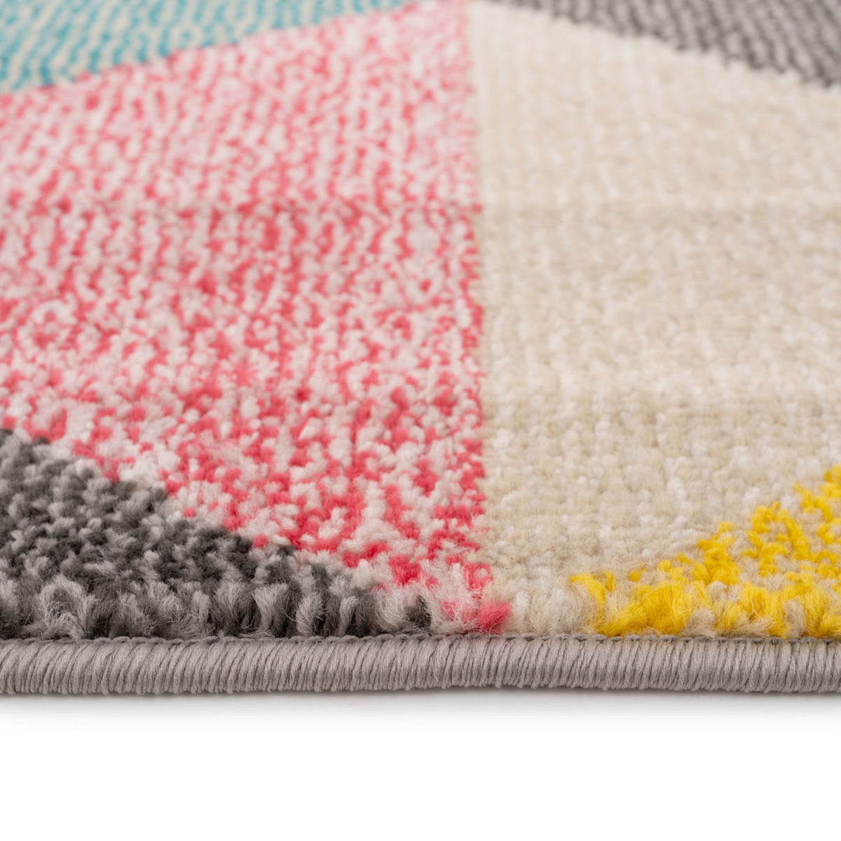 Multicolour Geometric Area Rug - Ataro