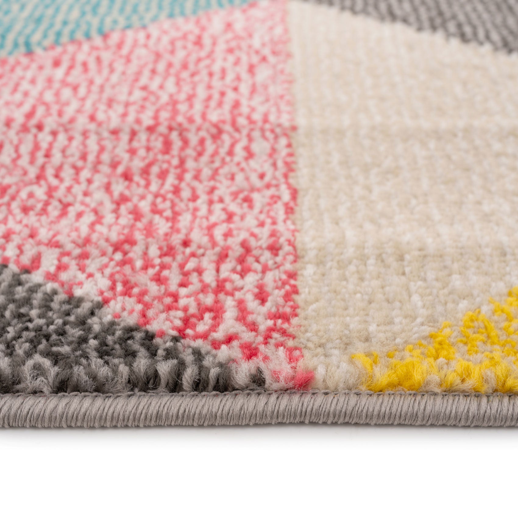 Multicolour Geometric Area Rug - Ataro