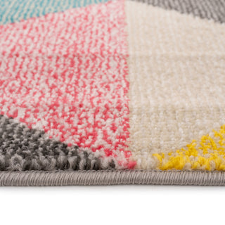 Multicolour Geometric Area Rug - Ataro