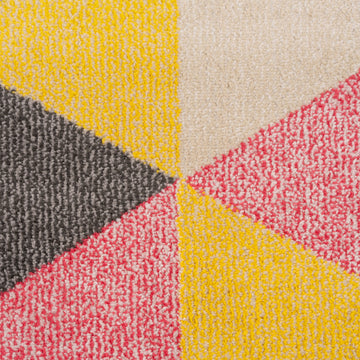 Multicolour Geometric Area Rug - Ataro