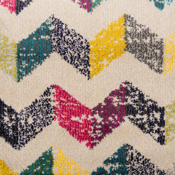 Vibrant Zig Zag Area Rug - Iridian