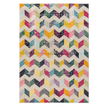 Vibrant Zig Zag Area Rug - Iridian
