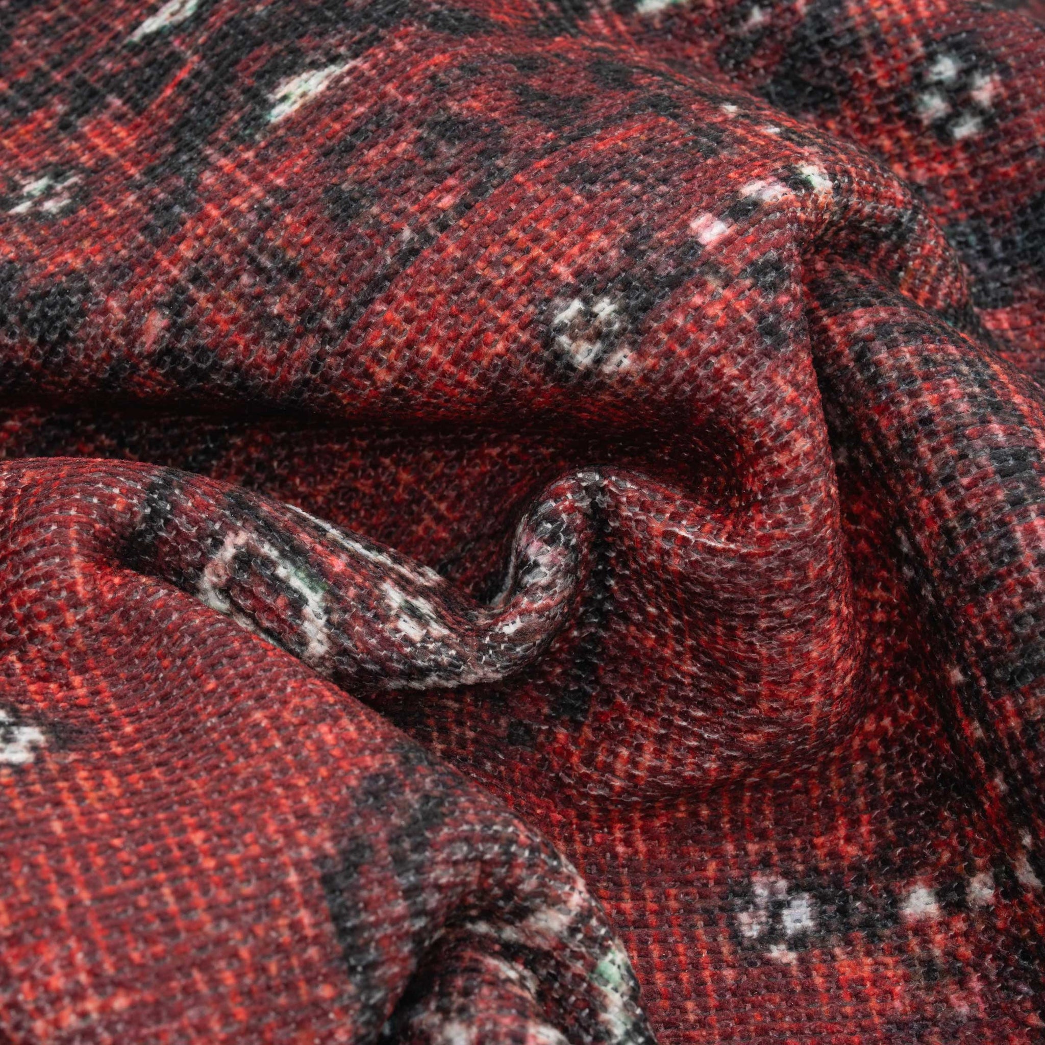 Traditional Red Washable Oriental Runner Rug