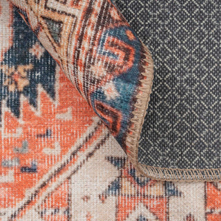 Washable Terracotta Boho Runner Rug