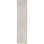 Flatwoven Washable Distressed Beige Runner - Zoe