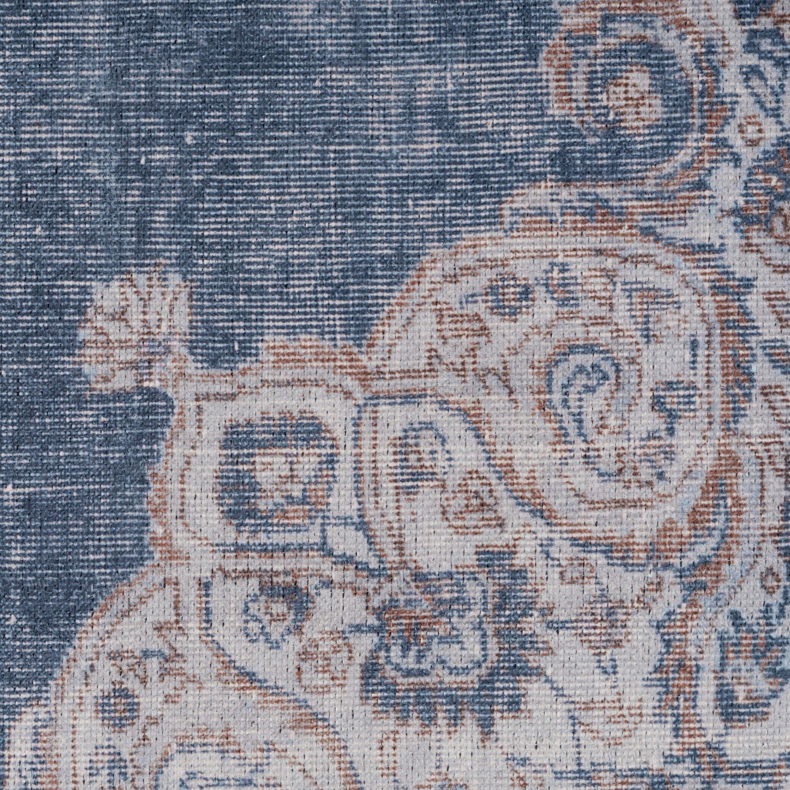 Flatwoven Washable Denim Blue Runner - Ballina